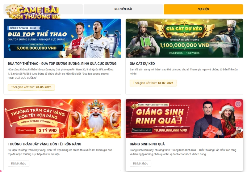 khuyến mãi Five88 